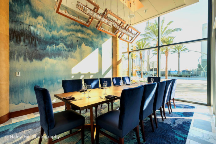 Del Frisco private dining area in San Diego