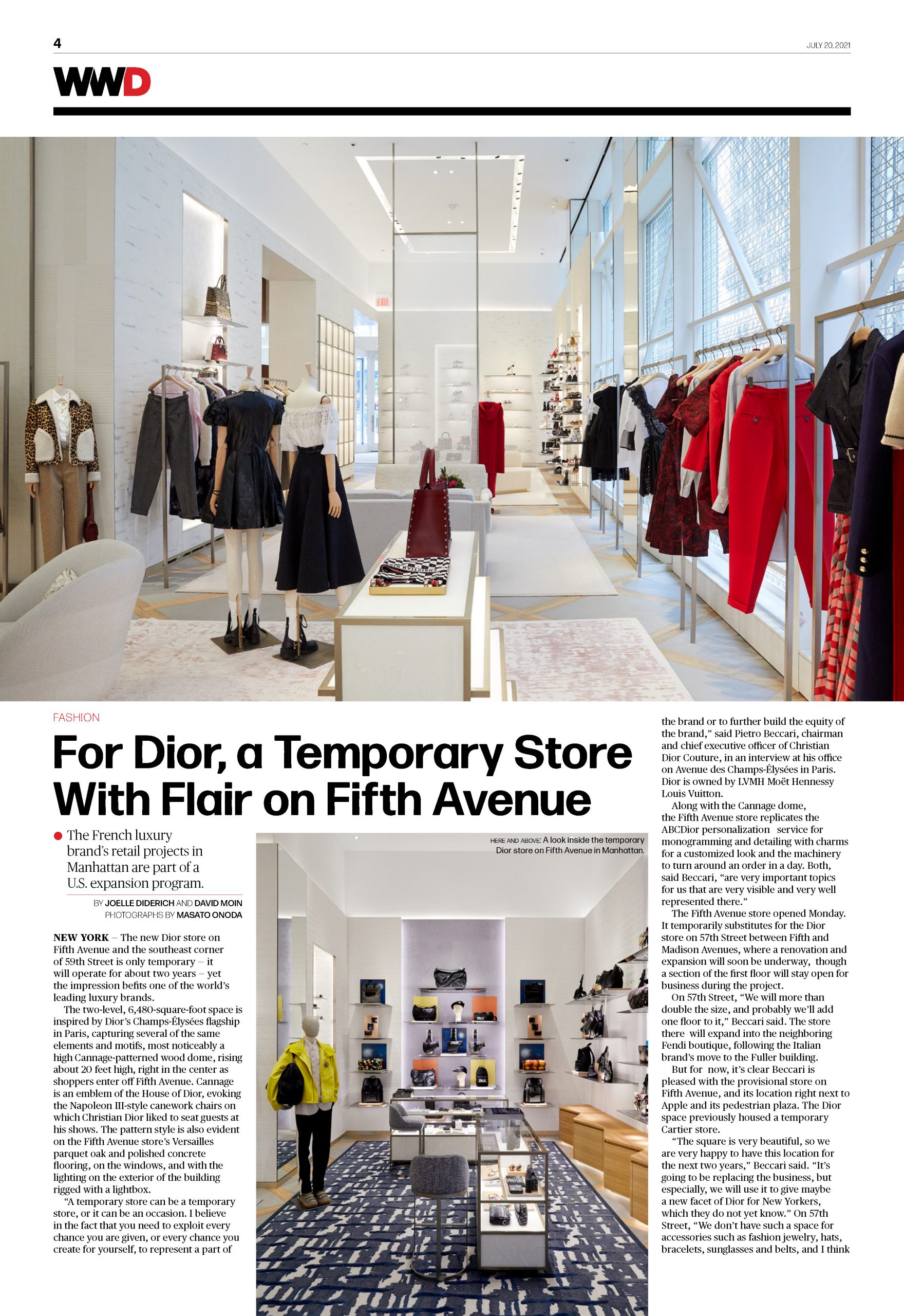 Louis Vuitton Miami as seen in WWD Magazine - Dickinson Cameron